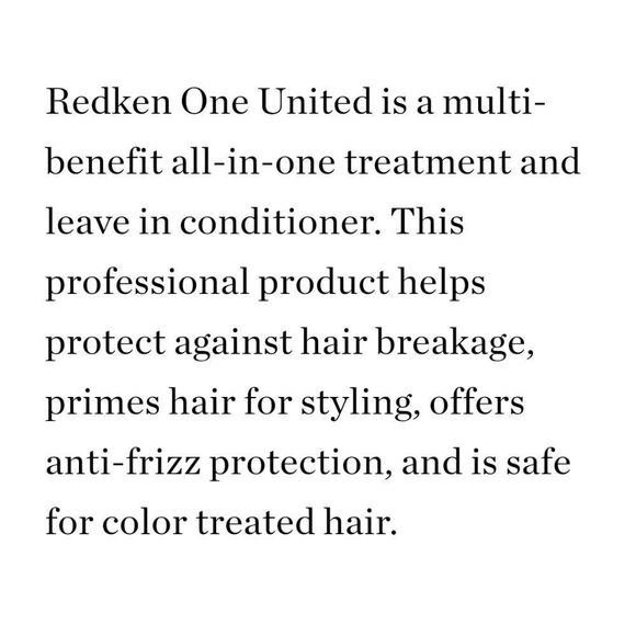REDKEN ONE UNITED Multi-Benefit Treatment NWT - Picture 8 of 11